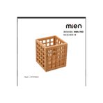 Vera Bambu Bambu Kafes Küçük Boy Kaşıklık & Çok Amaçlı Organizer Sepet – Mutfak & Banyo Dekor (13×13×15 Cm)