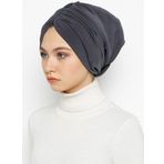 Vera Bone Drape Antrasit Hazır Türban