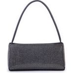 Vera Çanta Nas Bag Kadın Basic Baget Omuz ve Çapraz Çanta Siyah Taşlı - Siyah - Gümüş - Taş