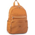 Vera Çanta Nas Bag Unisex Büyük Boy Çok Gözlü Su Geçirmez Sırt Çantası Hardal