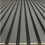Vera Dekor 60 x 275 Antrasitgri Akustik Panel / 4 mm Keçe / 9 mm Çıta - 1 Adet