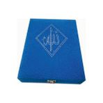 Vera Esans Plaket Kutulu Kristal Taşlı Kur'an-I Kerim - Çanta Boy - Mavi - Hediyelik - Kutu Ebadı : 18X22X6