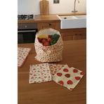 Vera Food %100Dogal Balmumu Beeswax Saklama Kesesi 1 Kese-3 Bez (35*30 Kese,30*30 Bez 30*30 Bez 25*25 Bez)