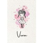 Vera: Personalized notebook with name Vera | Birthday gift for women, girl, daughter, sister, mom ... | Little girl princess | 110 lined pages journal, small size 6x9 inches