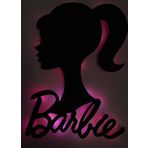 Veraart Işıklı Barbie Figürlü Tablo Çocuk Odası Duvar Dekoru Gece Lambası