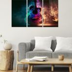 Veraart Müzik 3 lü Set Pleksi Cam Tablo Neon Gitar