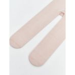 Veracraft Kız Çocuk Dokulu Pamuklu Pembe Külotlu Çorap - Pudra