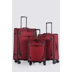 Verage GM23011W Kumaş 3 Lü Valiz Seti - Bordo