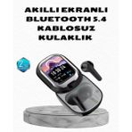 VeraGlobe Buğz Aktif Gürültü Engelleme Özellikli Kablosuz Kulaklık – Akıllı Ekranlı Şarj Kutusu