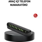 VeraGlobe Buğz Alüminyum Kasa Gri Çevirmeli Araç Içi Telefon Numaratörü
