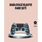VeraGlobe Buğz Bluetooth Kablosuz Ps4 Gamepad Çift Motorlu Siyah Controller