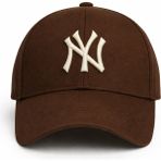 Verahed Ny New York Nakış Unisex Beyzbol Şapka Kadın Şapka Erkek Şapka Yazlık Şapka - Kahverengi - Standart