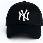 Verahed Ny New York Nakış Unisex Beyzbol Şapka Kadın Şapka Erkek Şapka Yazlık Şapka - Siyah - Standart