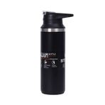 Verahed Paslanmaz Çelik Vakumlu Sızdırmaz Mat Siyah 500 ml Termos Bardak Çay Kahve Termosu