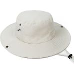 Verahed Yazlık Katlanabilir Geniş Siperlikli Beyaz Safari Kovboy Şapkası Unisex Fötr Bucket Balıkçı Şapka - Standart