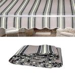 Veranda Güverte için Dış Mekan Geri Çekilebilir Yedek Tente Gölgelik Kumaş %100 Polyester Güneşlik Örtüsü Avlu Bahçesi için Güneşlik Rulo Kumaş (Boyut: 3x2m Renk: Çizgili)