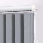 Veranda Pencereleri için Özelleştirilmiş Gri Dikey Panjurlar Polyester Kumaş Venedik Panjurları İç Mekan Karartma için Stor Perde Kişiselleştirilmiş Renk (W60xY120cm/24x47 inç)