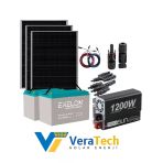 Veratech Solar Güneş Enerjisi Bahçe Evi Mini Buzdolabı Paketi