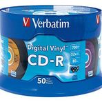 Verbatim 700 MB 52 x dijital Vinyl CD-R – 50-Disc Spindle 94587, model: 94587, Gadget & Electronics Store