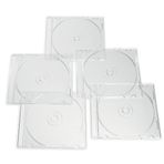 Verbatim CD DVD Blu-Ray Şeffaf İnce Mücevher Kutuları, 5,2 mm – 25'li Paket