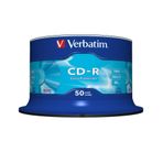 Verbatim CD-R 52X Ekstra Koruma 700 MB 50PK Spindle Datalife, Gümüş