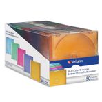 Verbatim CD/DVD İnce Kasa, Çeşitli Renkler, 50'li Paket