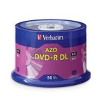 Verbatim DVD + R DL 8,5 GB 8 x 50 PK – bos dvd (DVD + R DL, mil)