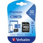 Verbatim Micro SDHC Hafıza Kartı 32 GB 90 MB/sn Okuma Hızı ile Yüksek Performans