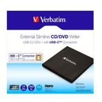 VERBATİM SLIMLINE USB 3.2 Gen 1/ USB-C CD/DVD HARİCİ YAZICI