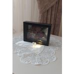 Verda Çerçeve 15X20X5 Cm Yatay Ledli Anı Çerçevesi! Yeni Moda Çiçek Anı Çerçevesi! İsteme Çiçeği! Derin Gül Kutusu