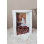 Verda Çerçeve 21X30 Cm Verda Beyaz Anı Çerçevesi-Gelin Çiçeği Tasarımınız Için! Ekstra Derin 8 Cm
