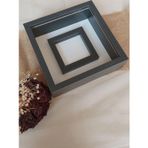 Verda Çerçeve 25X25 Cm Antrasit Fotoğraf Bölümlü Ledli Anı Çerçevesi! Yeni Trend Anı Çerçevesi