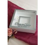 Verda Çerçeve 25X25 Cm Beyaz-Füme Fotoğraf Bölümlü Ledli Isimli Anı Çerçevesi! Yeni Trend Anı Çerçevesi
