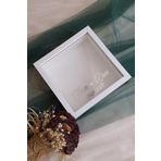 Verda Çerçeve 25X25 Cm Beyaz Ledli Derin Anı Çerçevesi-6 Cm Derinlikli Anı Çerçevesi Gül Kutusu