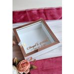 Verda Çerçeve 25X25 Cm Beyaz-Rose Ledli Derin Anı Çerçevesi-6 Cm Derinlikli Anı Çerçevesi Gül Kutusu
