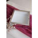 Verda Çerçeve 25X25 Cm Derin Gümüş Kaplı Anı Çerçevesi-6 Cm Derinlikli Anı Çerçevesi Gül Kutusu! Hkm Ticaret