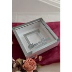 Verda Çerçeve 25X25 Cm Fotoğraf Bölümlü Anı Çerçevesi-6 Cm Derinlikli Anı Çerçevesi-İsim Ve Tarih Hediye