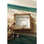 Verda Çerçeve 25X25 Cm Fotoğraf Bölümlü Bronz Verda Anı Çerçevesi-6 Cm Derinlikli Anı Çerçevesi-İsim Tarih Hediye