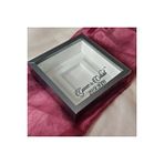 Verda Çerçeve 25X25 Cm Fotoğraf Bölümlü Füme Verda Anı Çerçevesi-6 Cm Derinlikli Anı Çerçevesi-İsim Tarih Hediye
