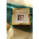 Verda Çerçeve 25X25 Cm Fotoğraf Bölümlü Gold Kaplı Verda Anı Çerçevesi-6 Cm Derinlikli Anı Çerçevesi