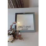 Verda Çerçeve 25X25 Cm Füme Ledli Derin Anı Çerçevesi-6 Cm Derinlikli Anı Çerçevesi Gül Kutusu. Isimli Tarihli