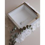 Verda Çerçeve 25X25 Cm Gümüş Derin Anı Çerçevesi-6 Cm Derinlikli Anı Çerçevesi Gül Kutusu