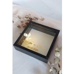 Verda Çerçeve 25X25 Cm Siyah Derin Ledli Anı Çerçevesi-6 Cm Derinlikli Anı Çerçevesi Gül Kutusu