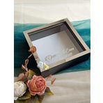 Verda Çerçeve 25X25 Cm Siyah-Gümüş Ledli Derin Anı Çerçevesi-6 Cm Derinlikli Anı Çerçevesi Gül Kutusu