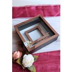 Verda Çerçeve 25X25 Cm Siyah-Rose Fotoğraf Bölümlü Ledli Isimli Anı Çerçevesi! Yeni Trend Anı Çerçevesi!