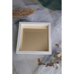 Verda Çerçeve 25X25 cm Verda Anı Gold Zemin Çerçevesi-6 cm Derinlikli Anı Çerçevesi Gül Kutusu