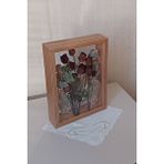 Verda Çerçeve 25x35 Cm Çift Yönlü Derin Gül Çerçevesi! Gelin Buketi Çerçevesi! Bambu Kahverengi