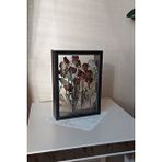 Verda Çerçeve 25x35 Cm Çift Yönlü Derin Gül Çerçevesi! Gelin Buketi Çerçevesi! Siyah