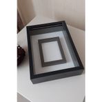 Verda Çerçeve 25X35 Cm Siyah Renkli Fotoğraf Alanlı Model Tasarım Gül Kutusu Anı Çerçevesi! Yeni Model Çerçeve!
