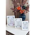 Verda Çerçeve 3 Lü Set! 10x15, 13x18 Cm Ve 15x21 Cm Fotoğraf Çerçevesi!pvc Camlı Dekoratif Çerçeve! Beyaz Renk!